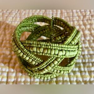 🧩 Green Beaded Bracelet 🧩